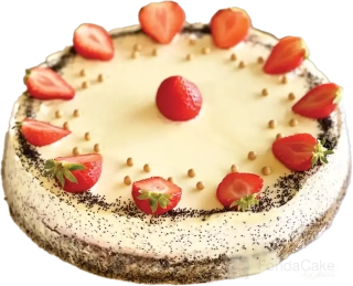 Torta základná makovo-višňová s bielou čokoládou (Bezlepková)