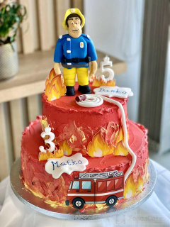 Torta požiarnik Sam